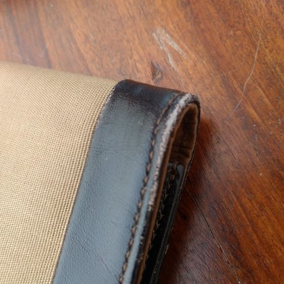 Stunning Paco Rabanne Paris Clutch Canvas & Leather - Picture 10 of 11